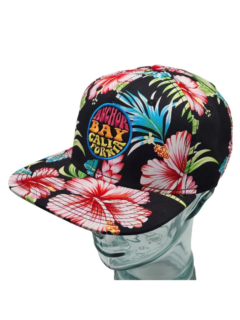 Anchor Bay California Hawaiian Hibiscus Floral Palm OTTO Snapback Hat Mendocino